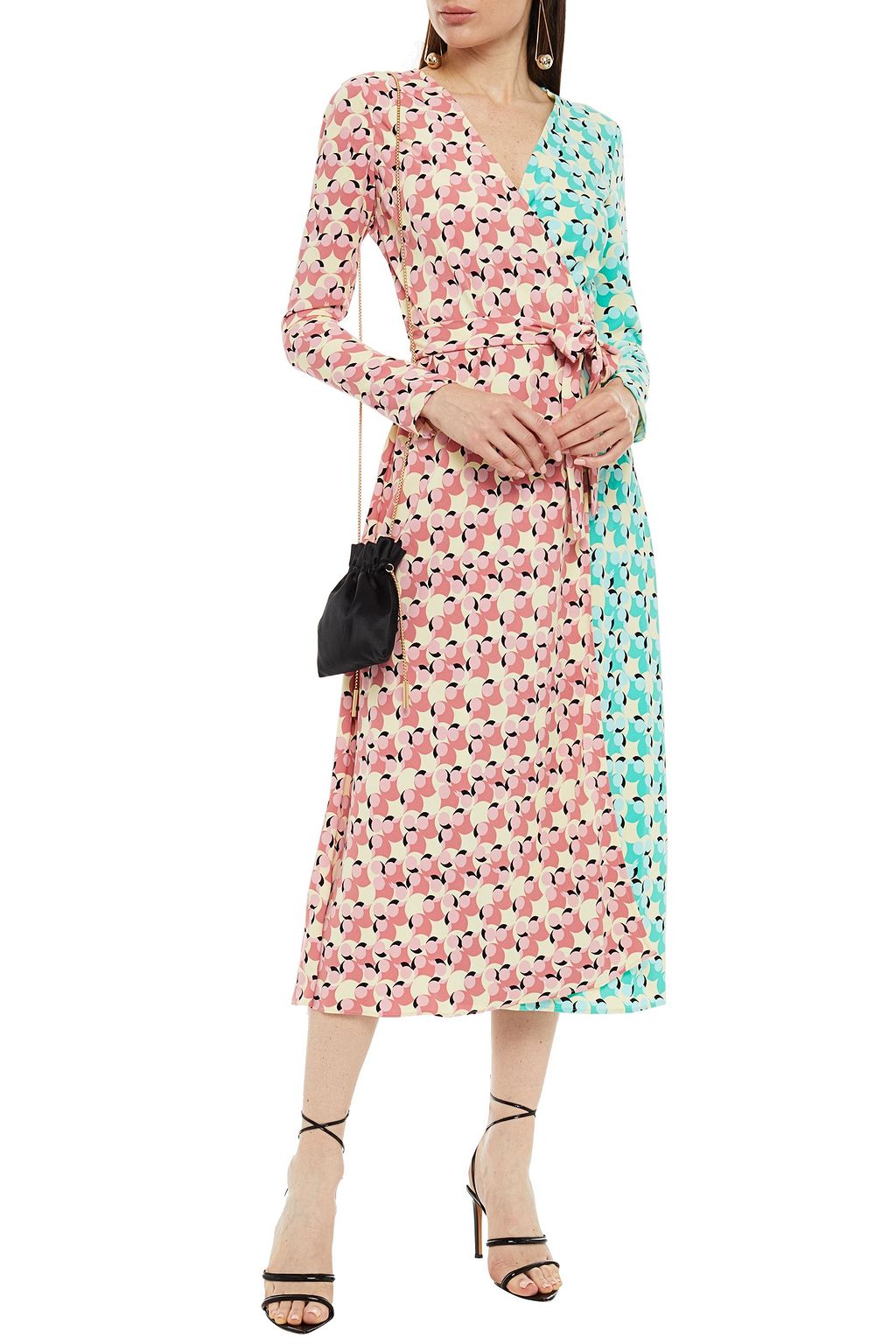 DIANE VON FURSTENBERG Tilly printed crepe midi wrap dress