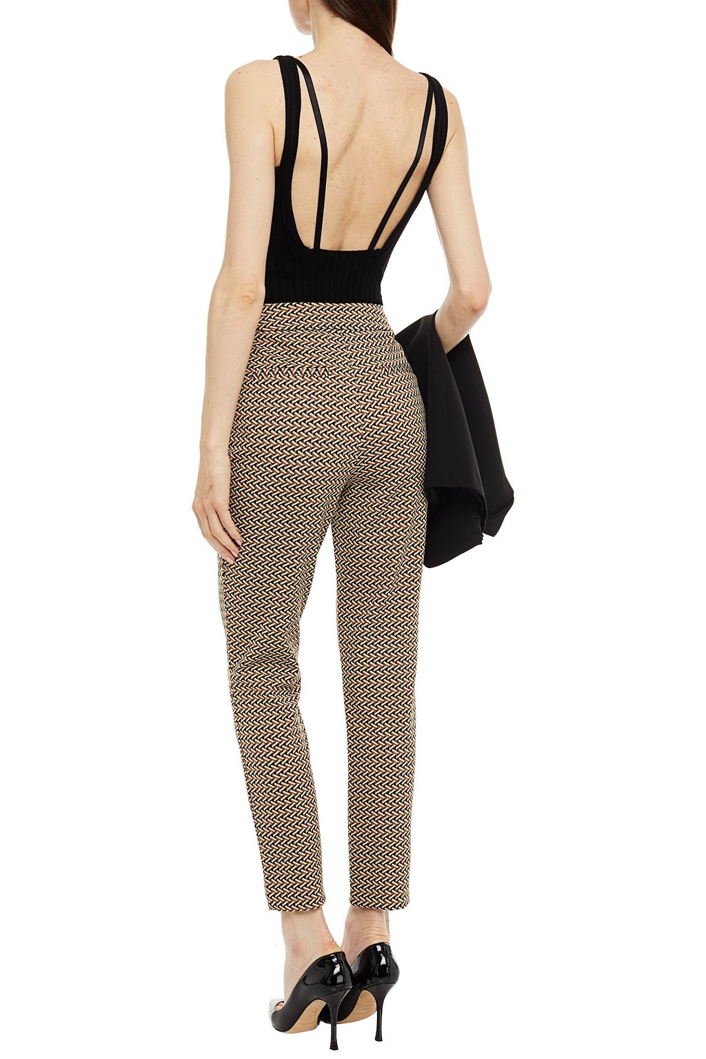 DIANE VON FURSTENBERG Carsen jacquard slim-leg pants