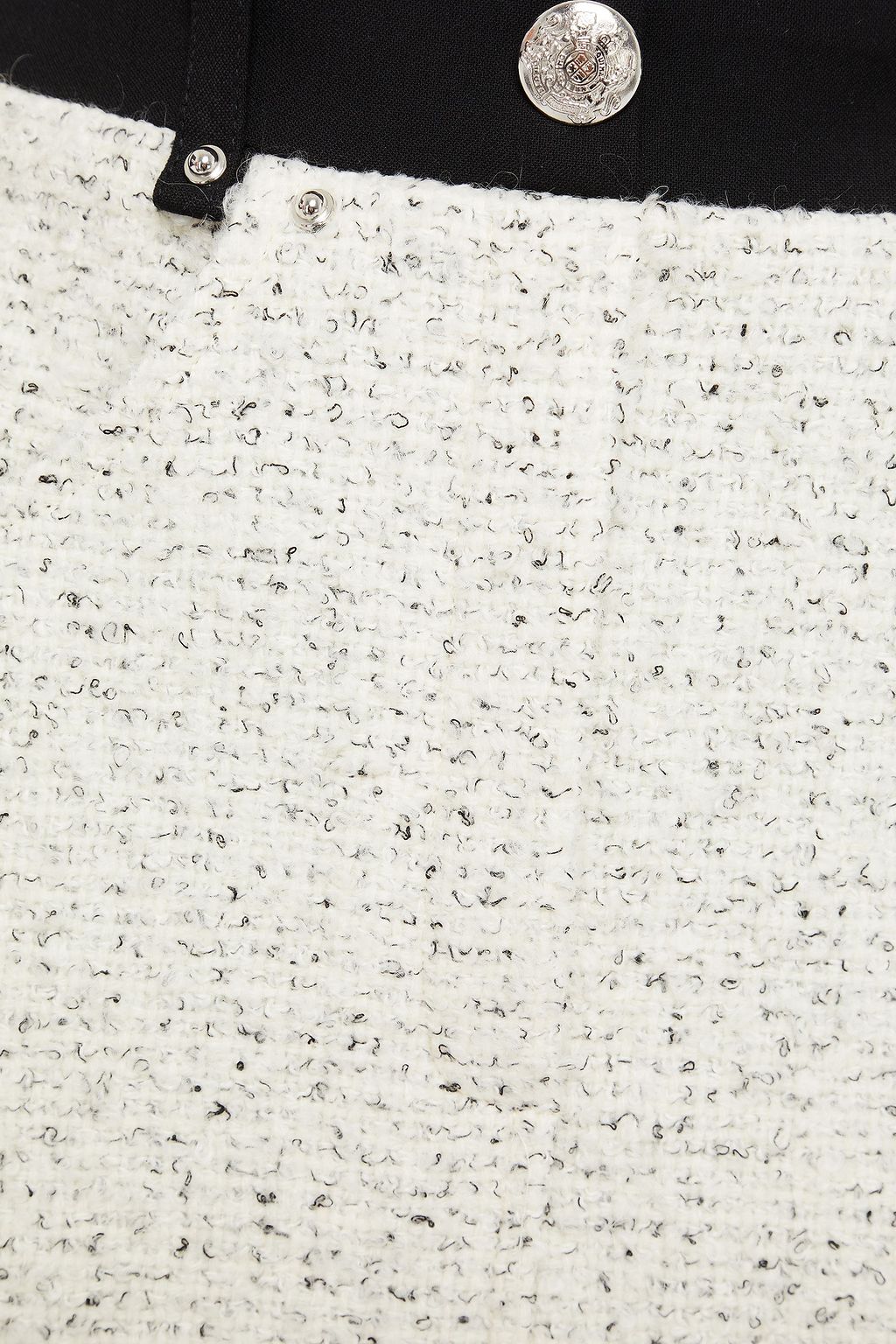 MAJE Bouclé-tweed mini skirt