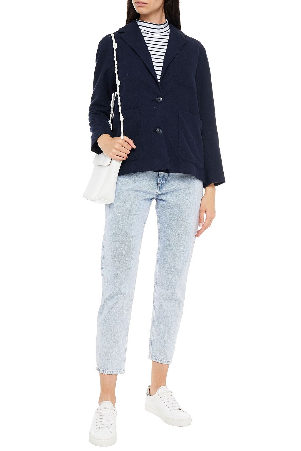 AMERICAN VINTAGE Renatown cotton-blend flannel blazer