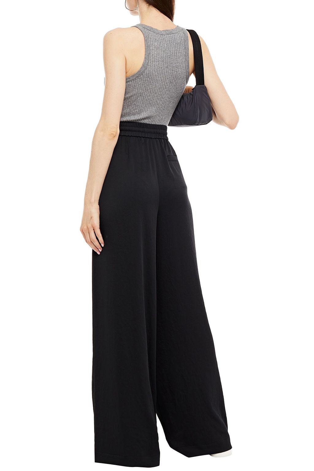 ALEXANDERWANG.T Satin-crepe wide-leg pants