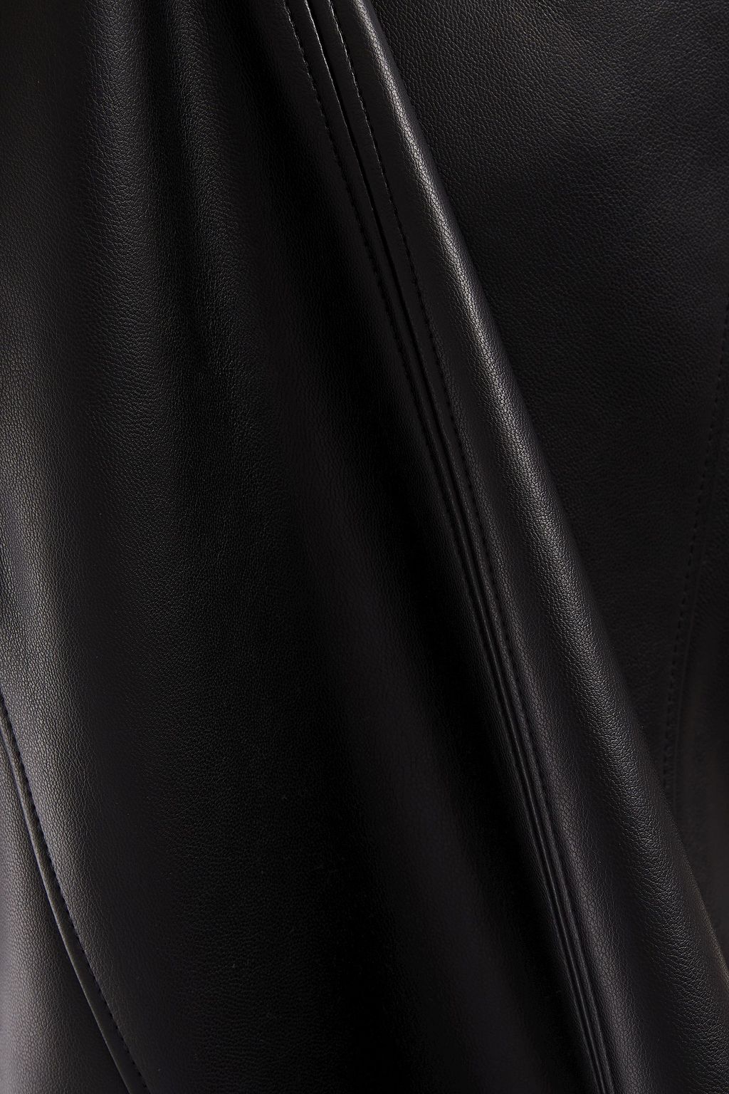 ALEXANDERWANG.T Tulle-paneled faux leather mini dress