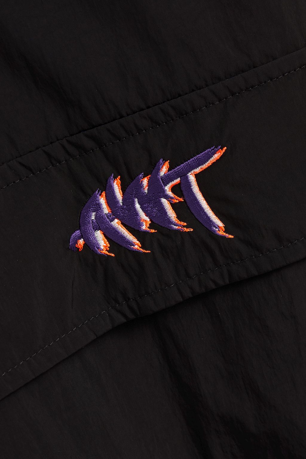 ALEXANDERWANG.T Shell-paneled cotton-fleece hooded jacket