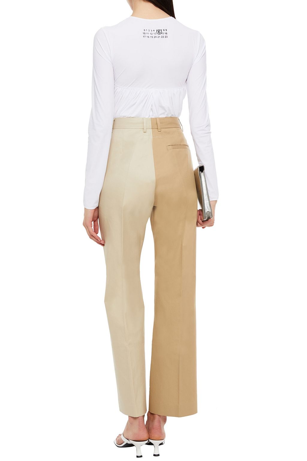 MM6 MAISON MARGIELA Ruched stretch-jersey bodysuit