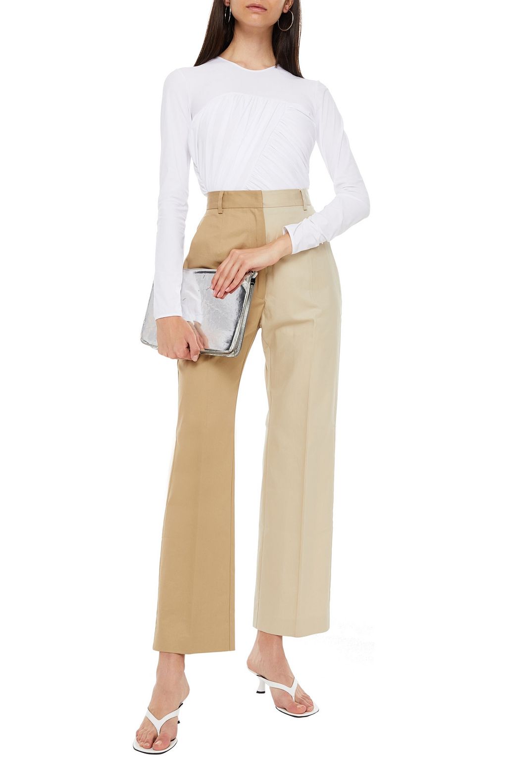 MM6 MAISON MARGIELA Ruched stretch-jersey bodysuit
