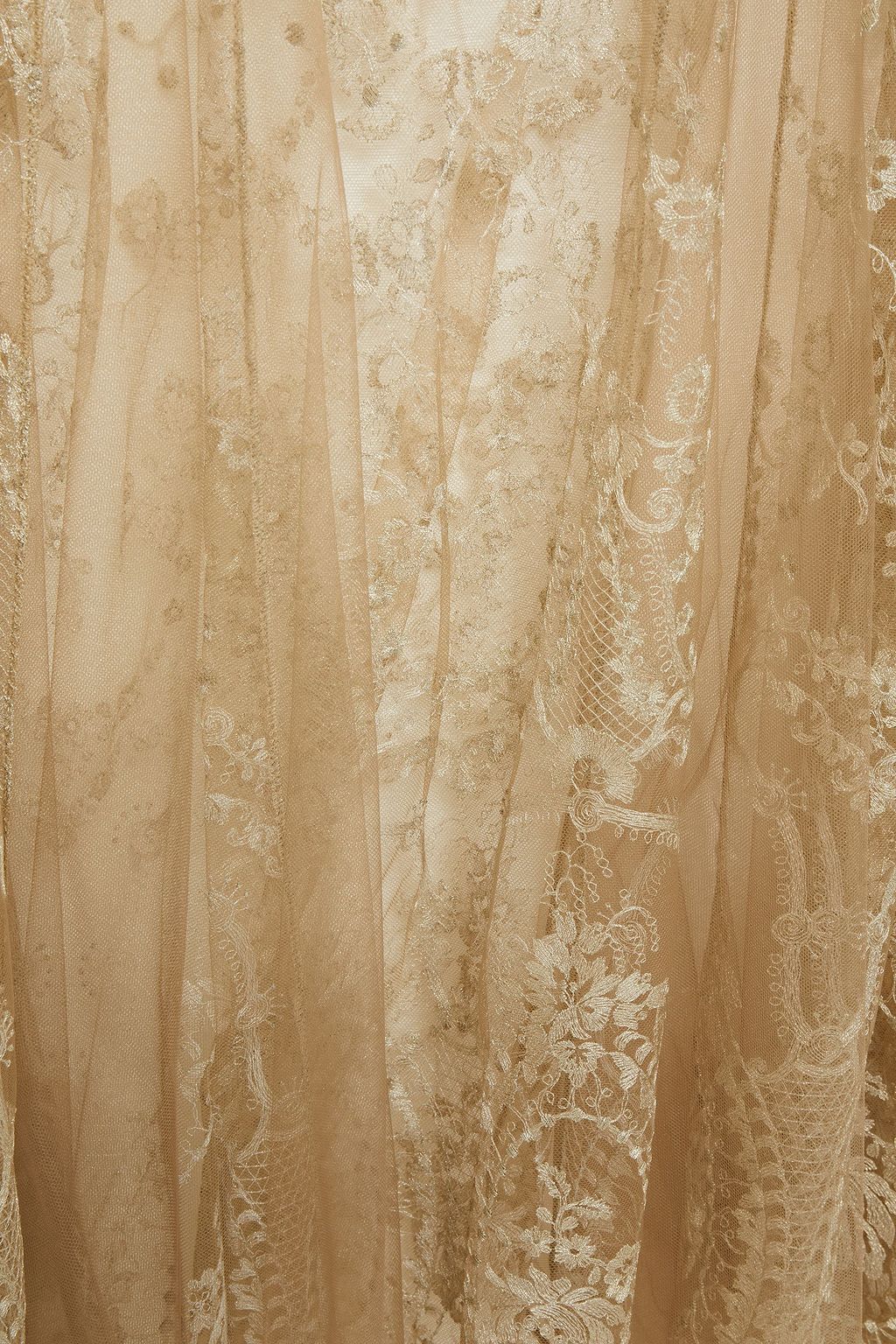 I.D. SARRIERI Embroidered tulle nightdress