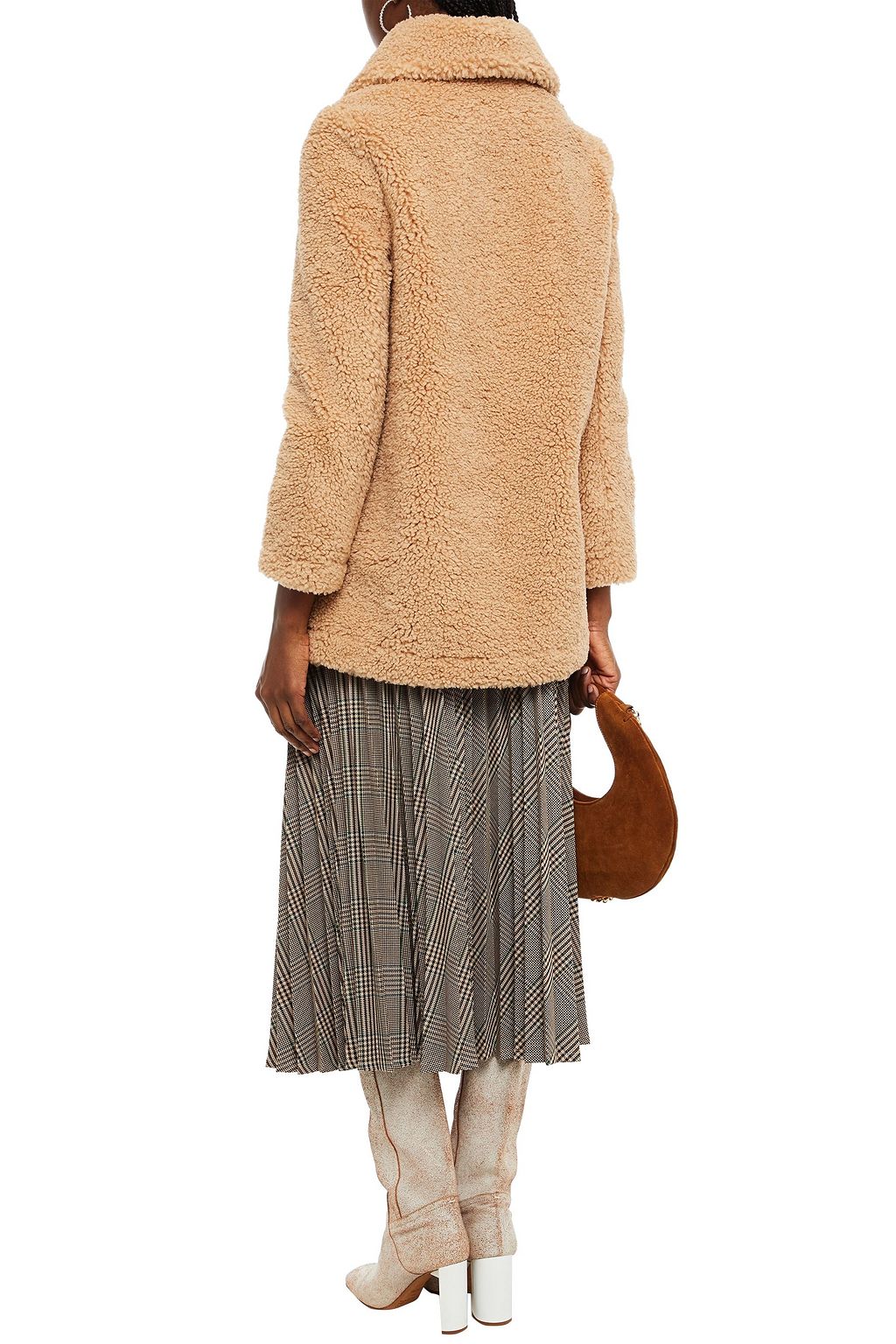 MAJE Faux shearling coat