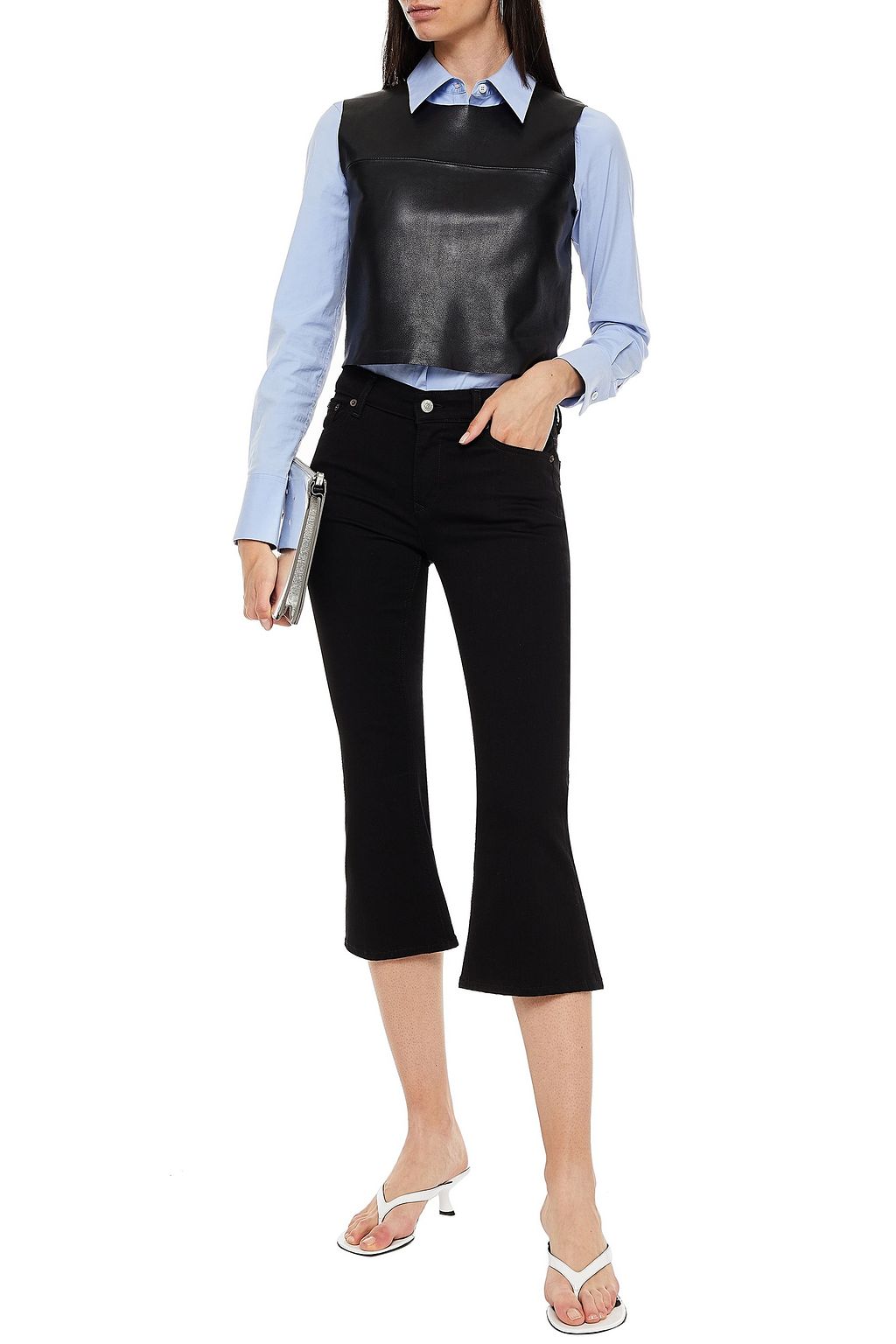 MM6 MAISON MARGIELA Mid-rise kick-flare jeans