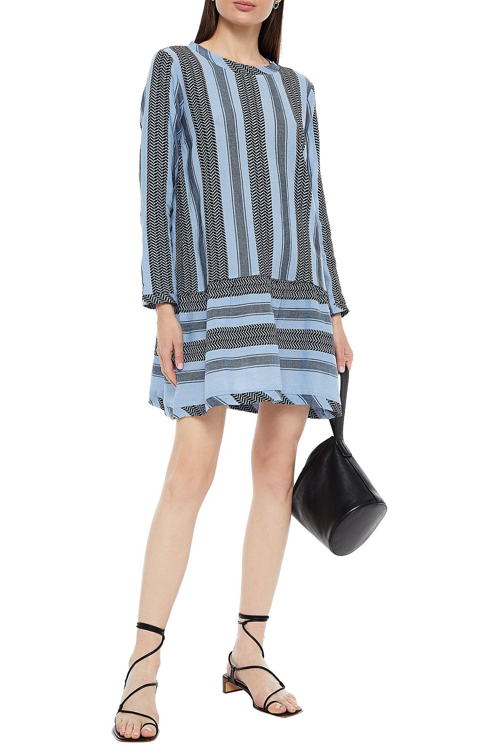 SUMMERY COPENHAGEN Cotton-jacquard mini dress