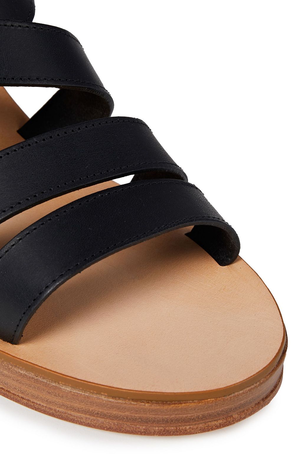 A.P.C. Cléo leather wedge sandals