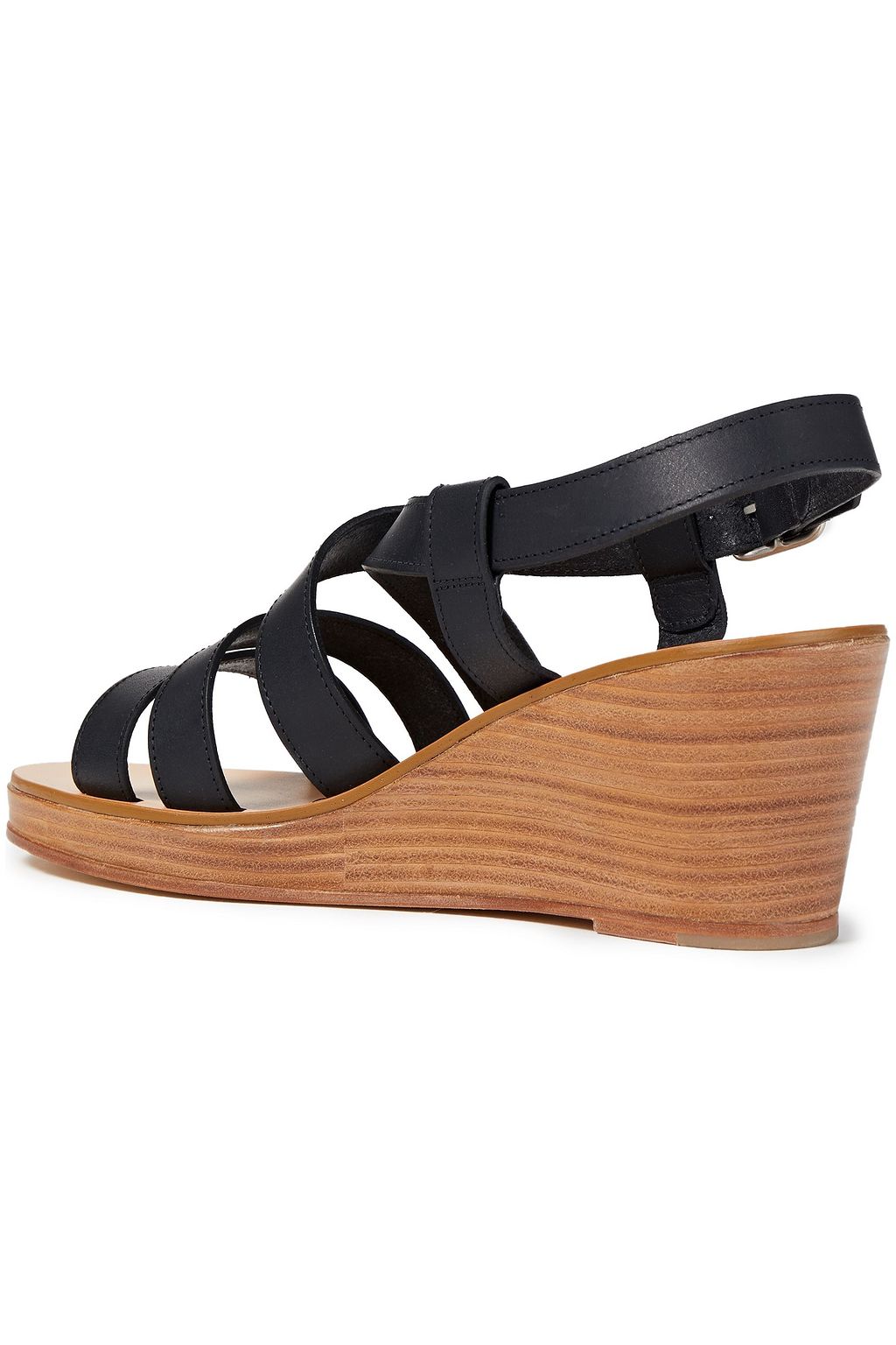 A.P.C. Cléo leather wedge sandals