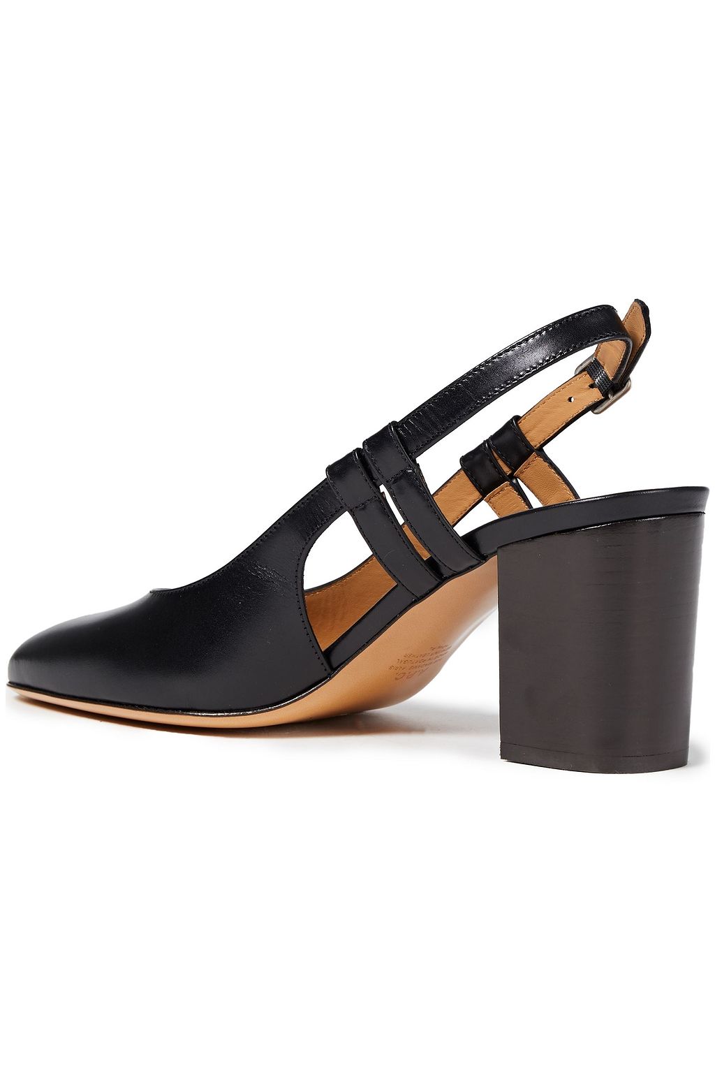 A.P.C. Leather slingback pumps