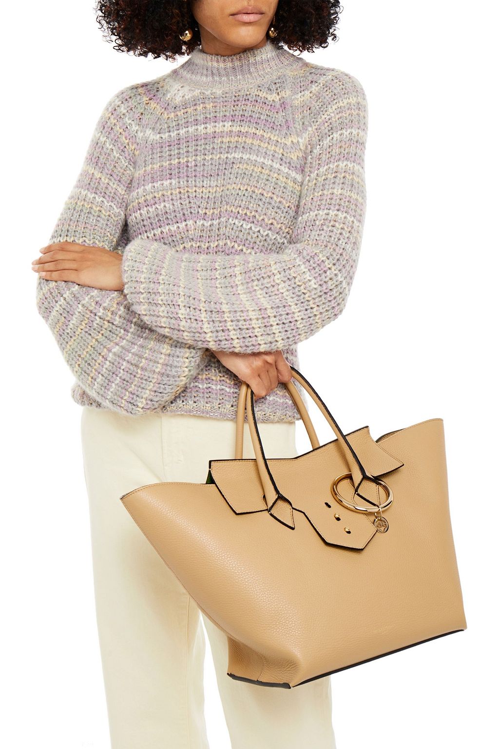 SARA BATTAGLIA Toujours pebbled-leather tote