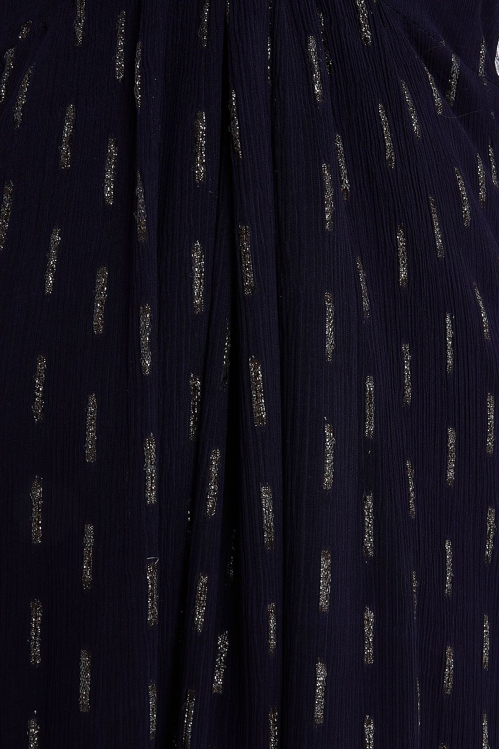 SUMMERY COPENHAGEN Suzie gathered metallic jacquard maxi dress