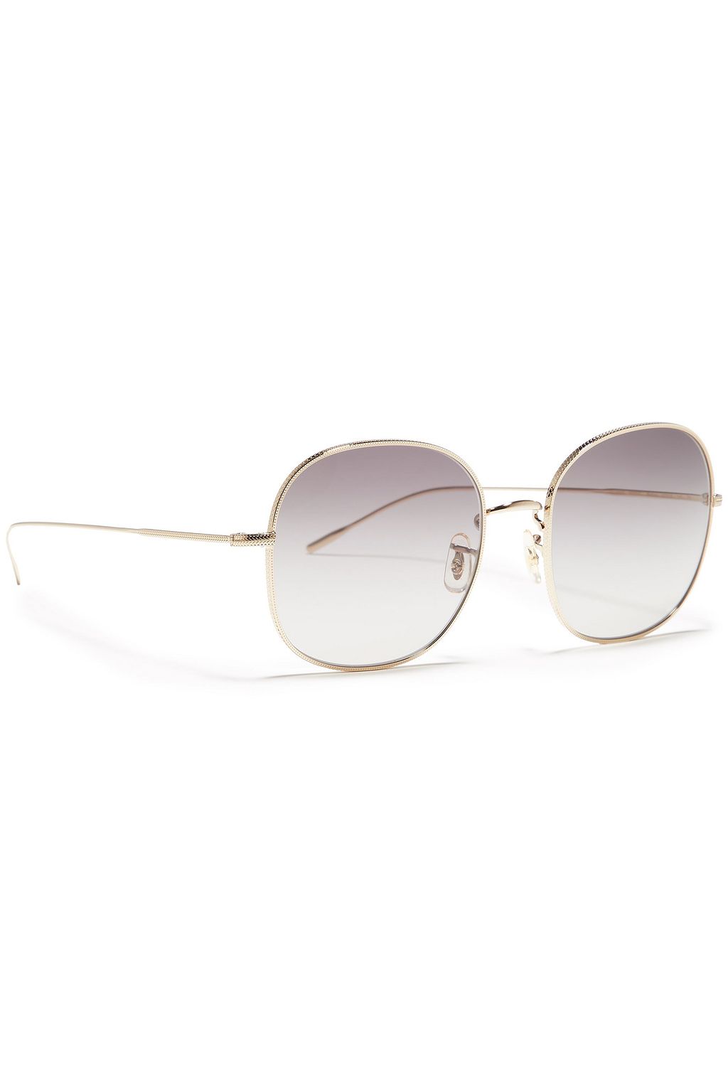 OLIVER PEOPLES Mehrie square-frame gold-tone sunglasses
