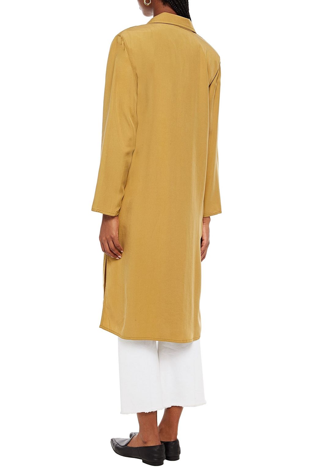 AMERICAN VINTAGE Nalastate double-breasted Lyocell-twill coat