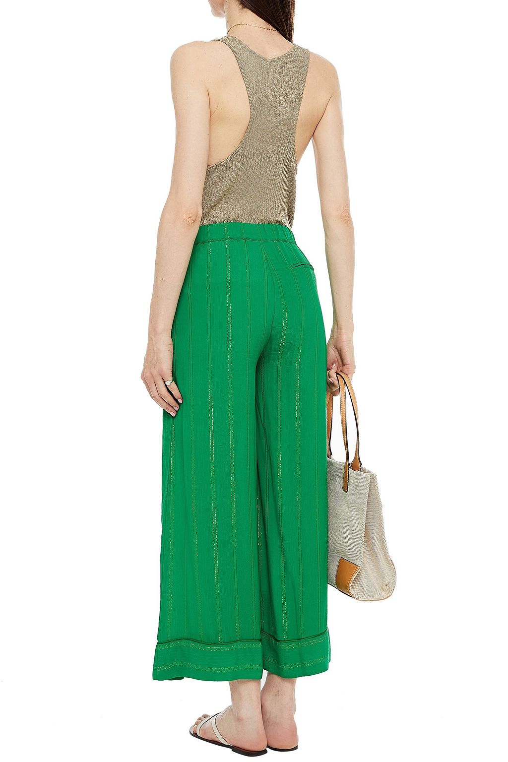 SUMMERY COPENHAGEN Hanna crepe wide-leg pants