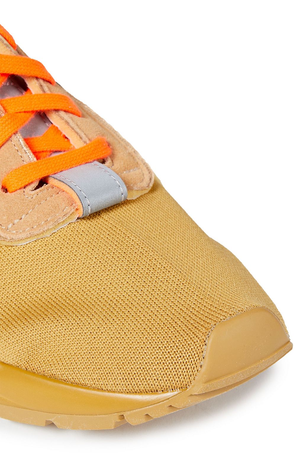 REEBOK X VICTORIA BECKHAM Bolton Sock stretch-knit, leather and suede sneakers