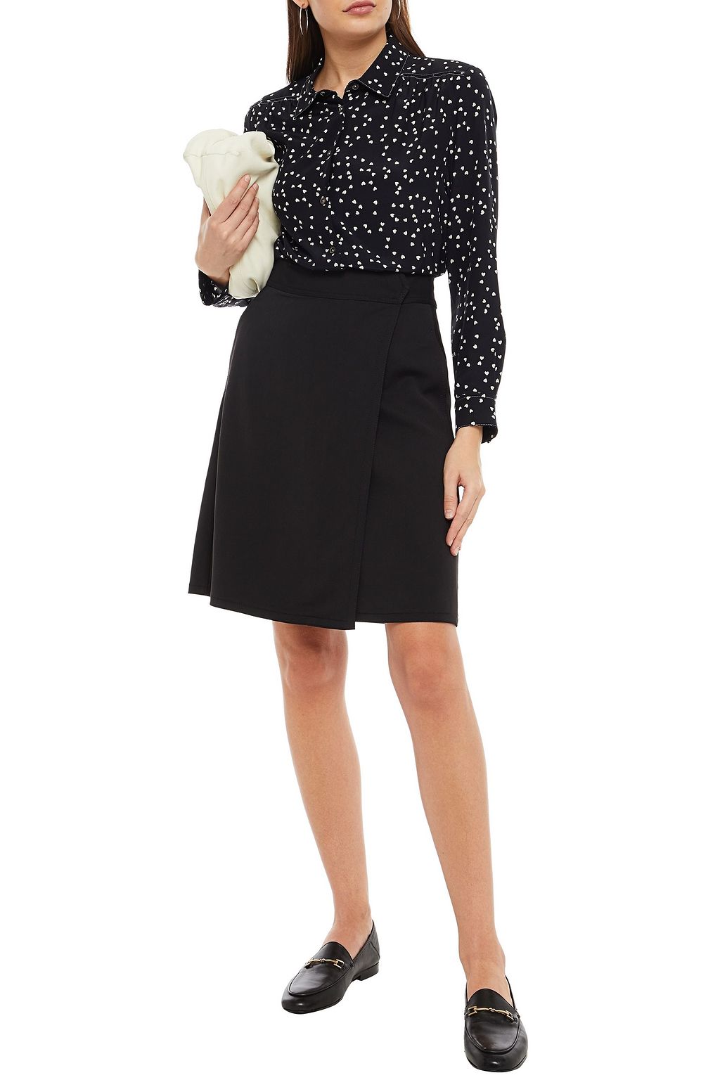 A.P.C. Crepe wrap skirt