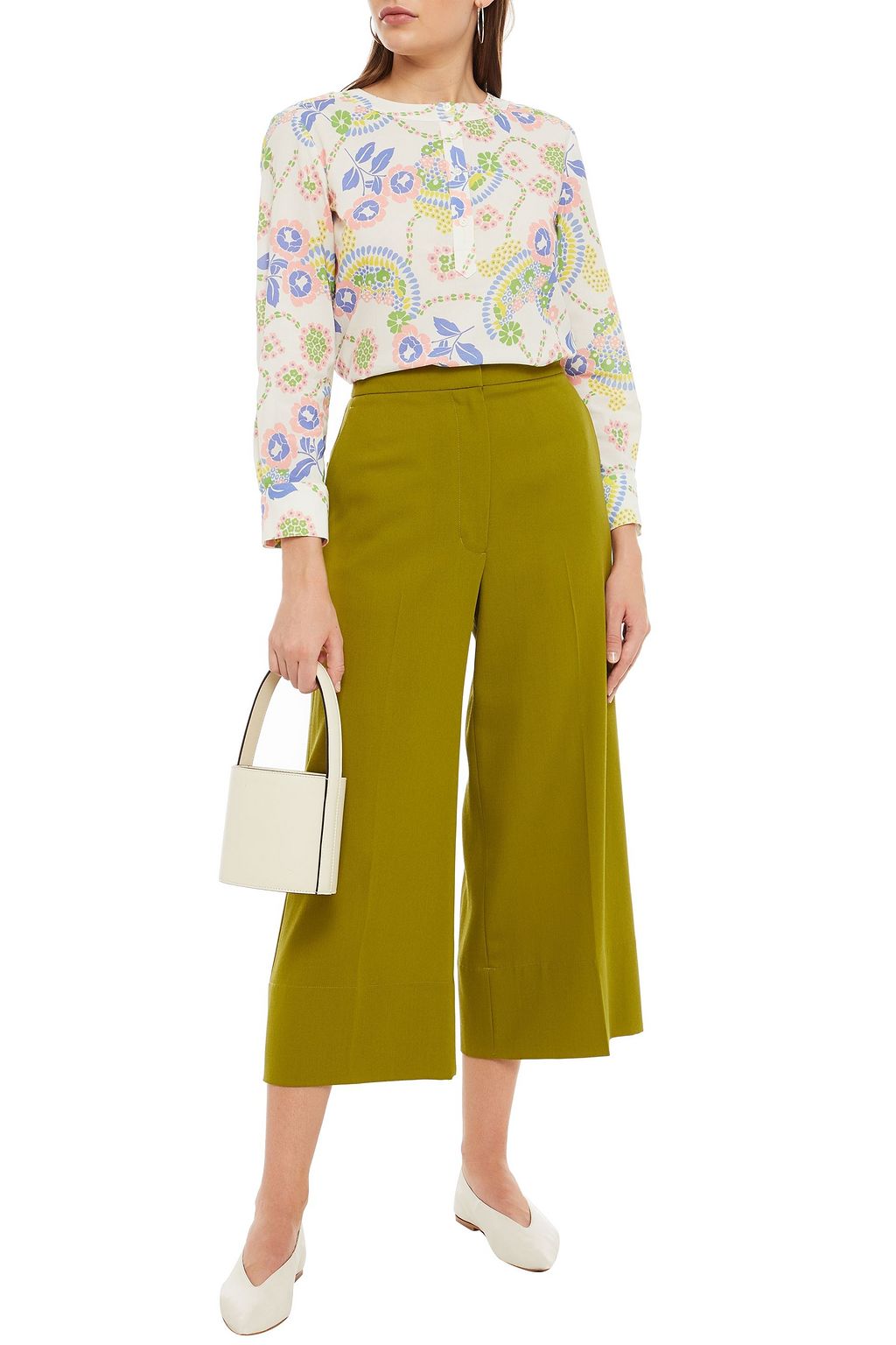 A.P.C. Floral-print cotton blouse