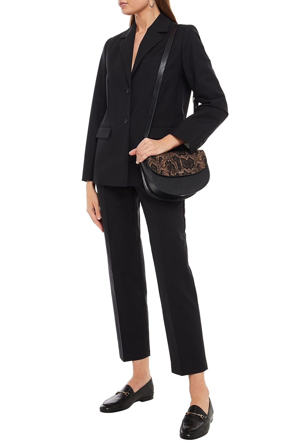 A.P.C. Cropped cotton-blend straight-leg pants