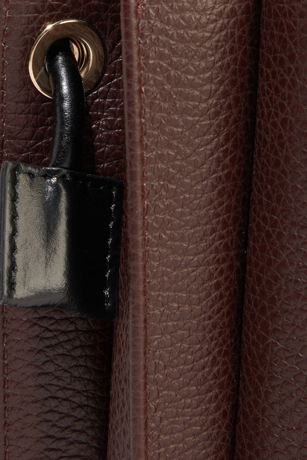 SARA BATTAGLIA Plissé pebbled-leather bucket bag