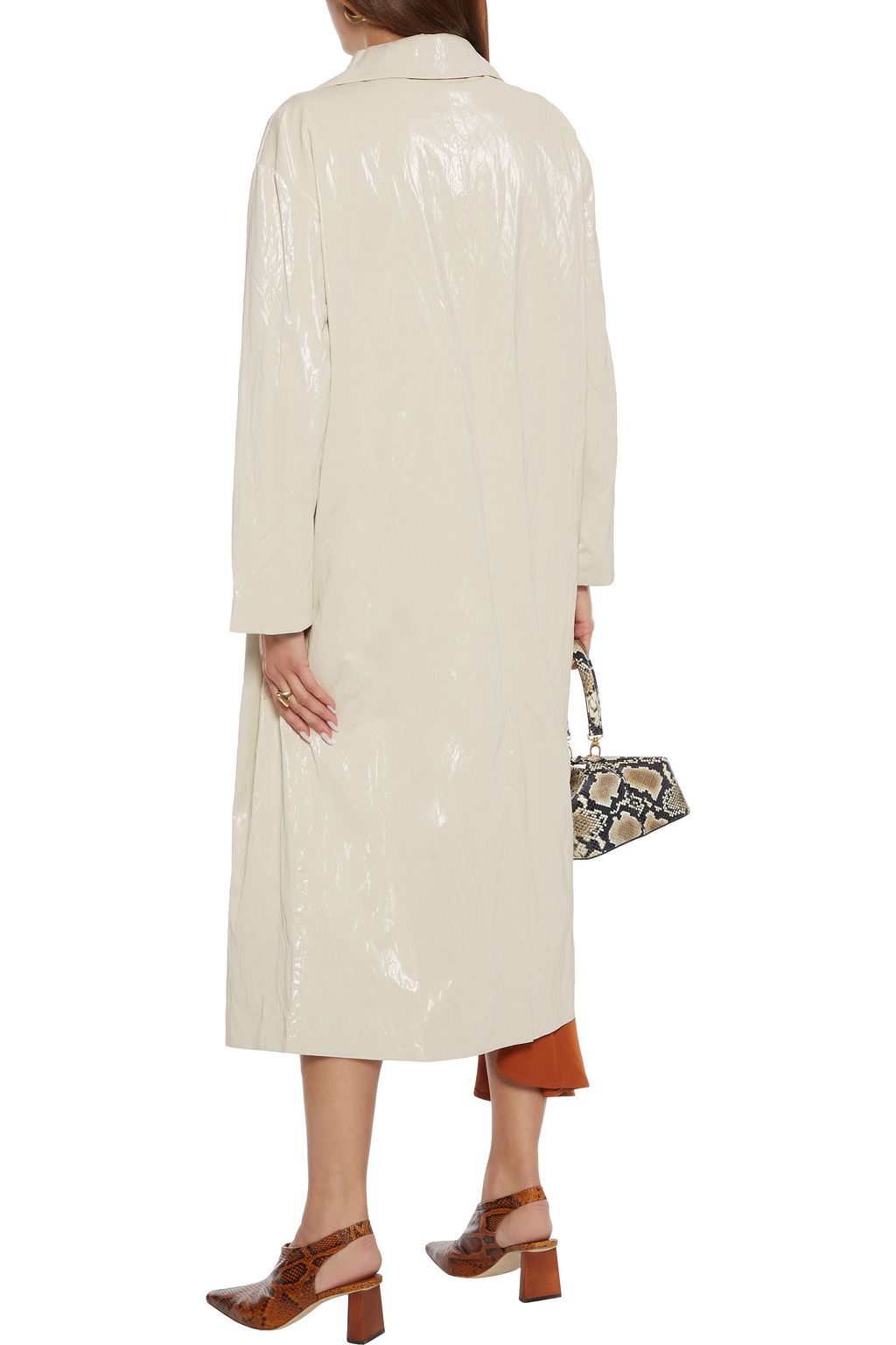 REJINA PYO Ida coated shell trench coat