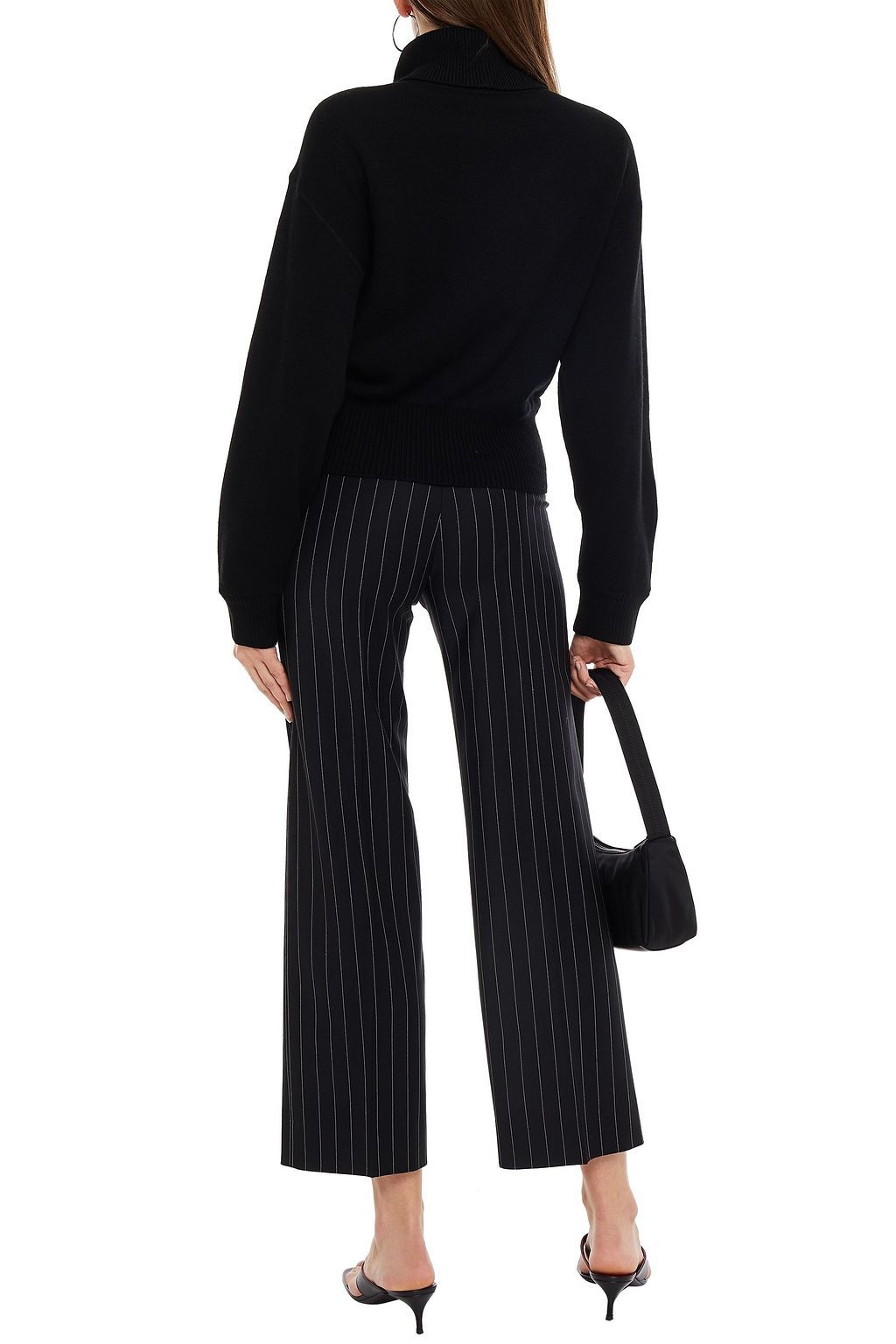 ALEXANDERWANG.T Twist-front wool turtleneck sweater