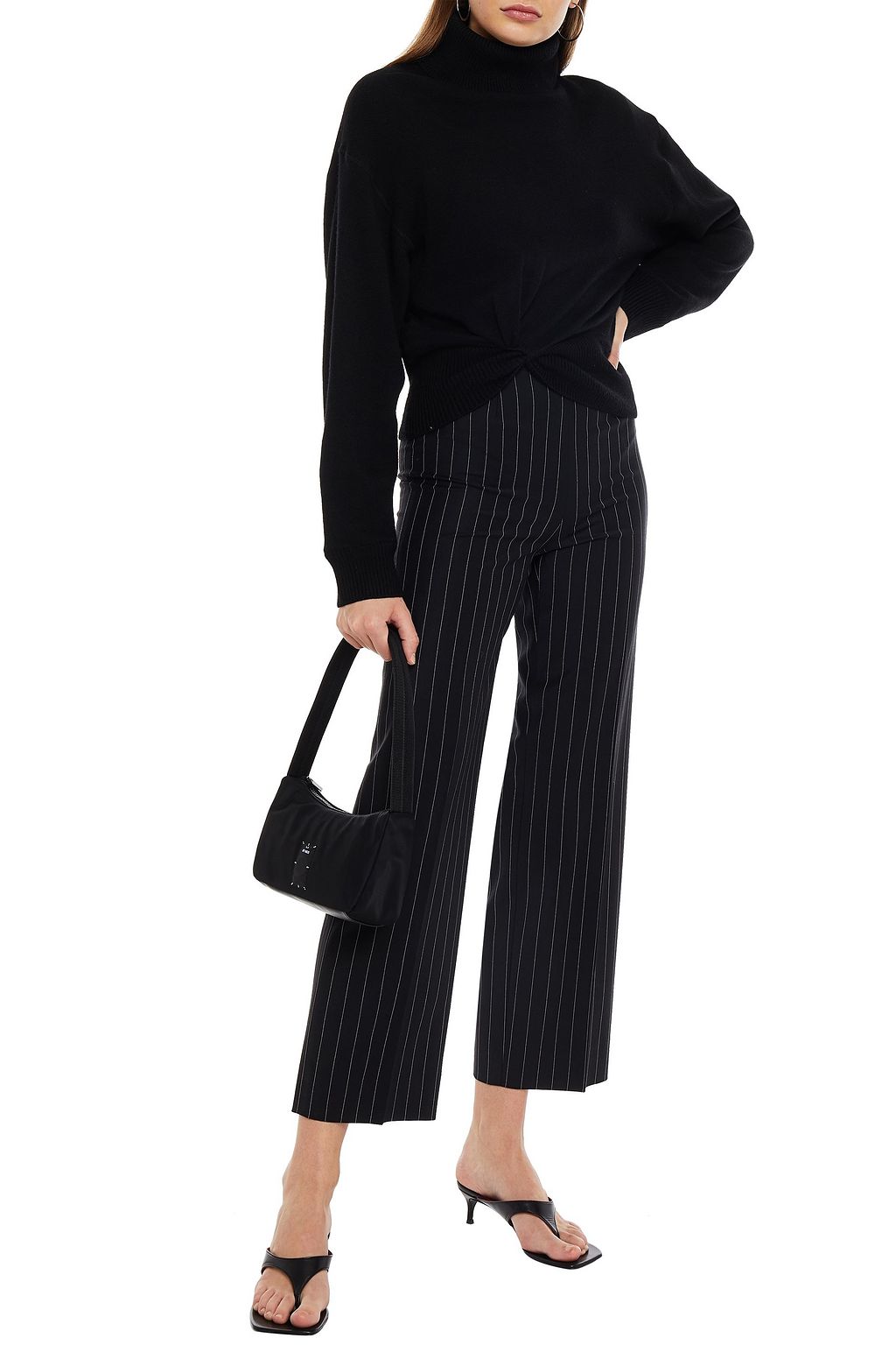 ALEXANDERWANG.T Twist-front wool turtleneck sweater