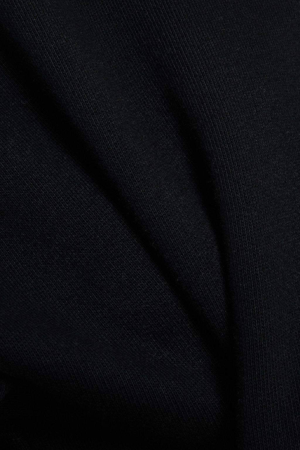 ALEXANDERWANG.T Tie-front cutout cotton-fleece sweatshirt