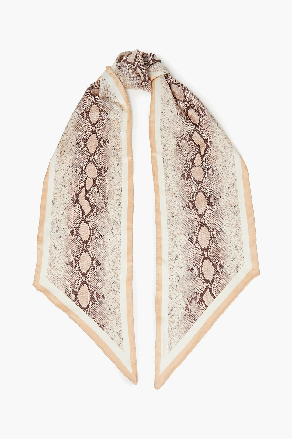 Zimmermann Snakeprint Silktwill Scarf In Animal Print ModeSens