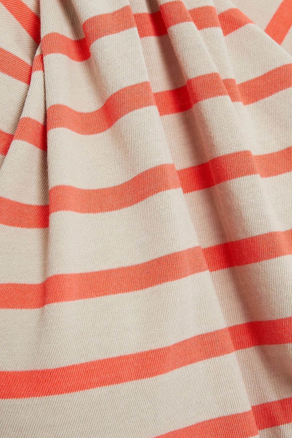 ALEXANDERWANG.T Twisted striped cotton-jersey mini dress