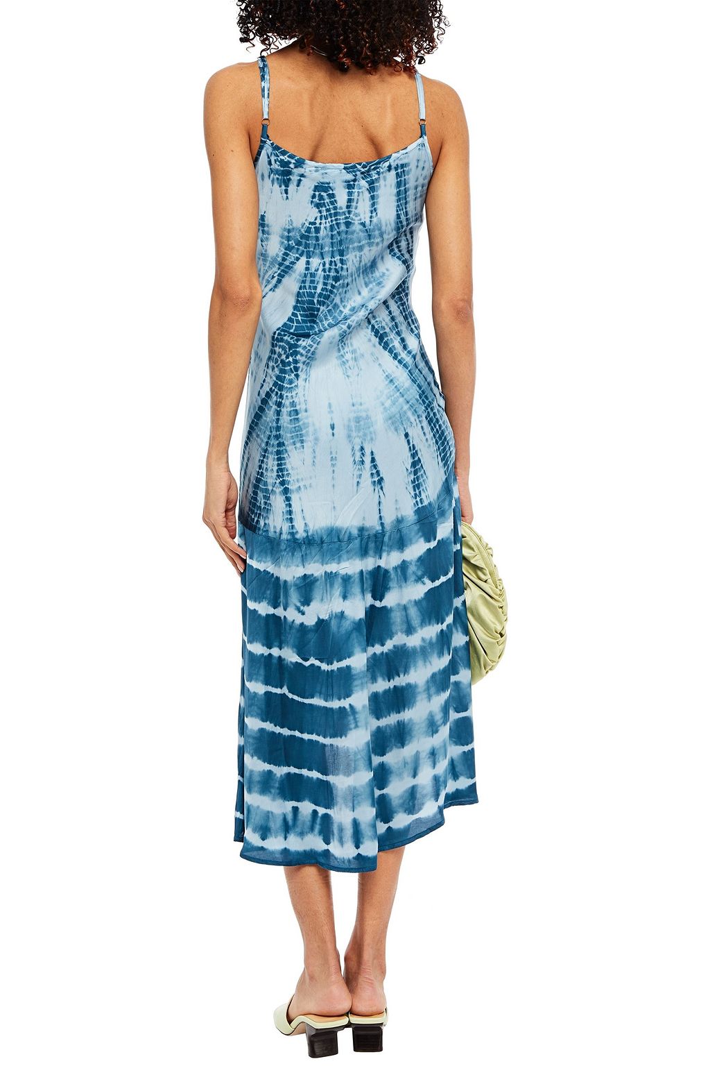 SUMMERY COPENHAGEN Sharon tie-dyed satin midi dress