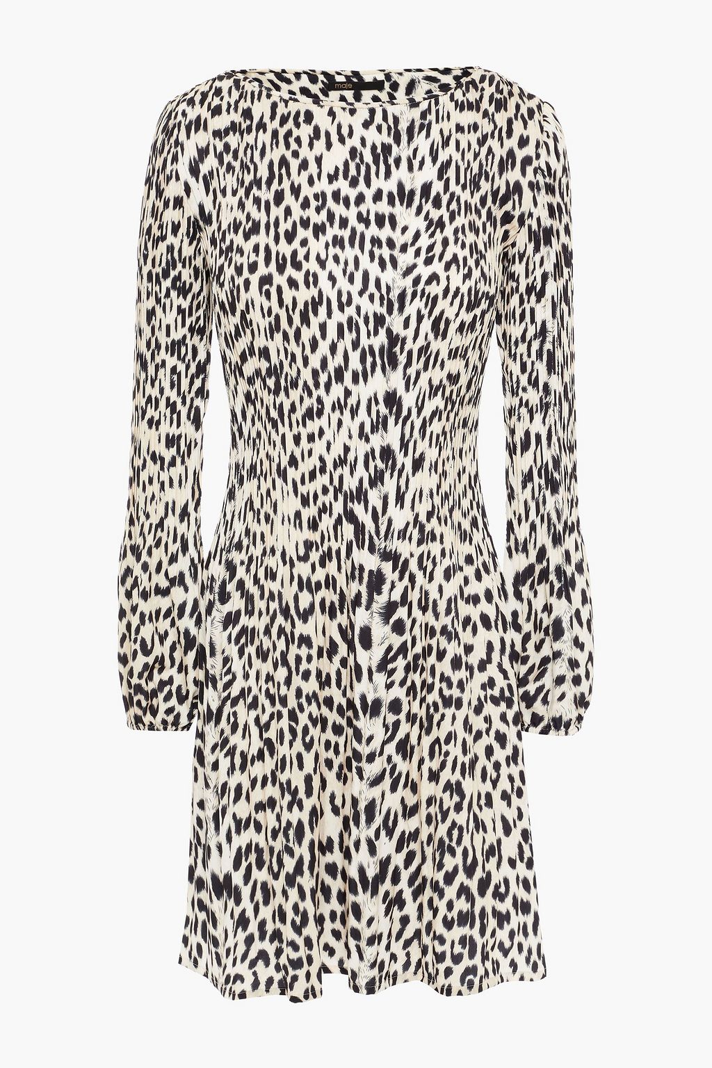 Rockine pleated leopard-print ...