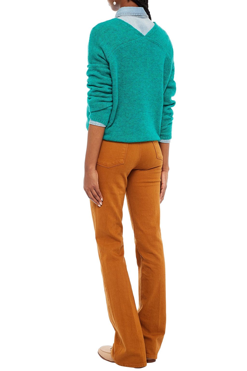 MAJE Melierter Strickpullover