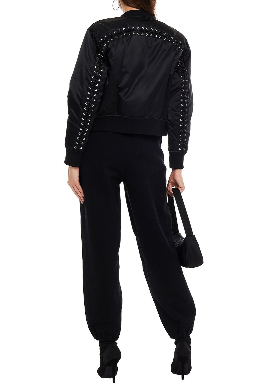 ALEXANDERWANG.T Shell-paneled fleece tapered pants