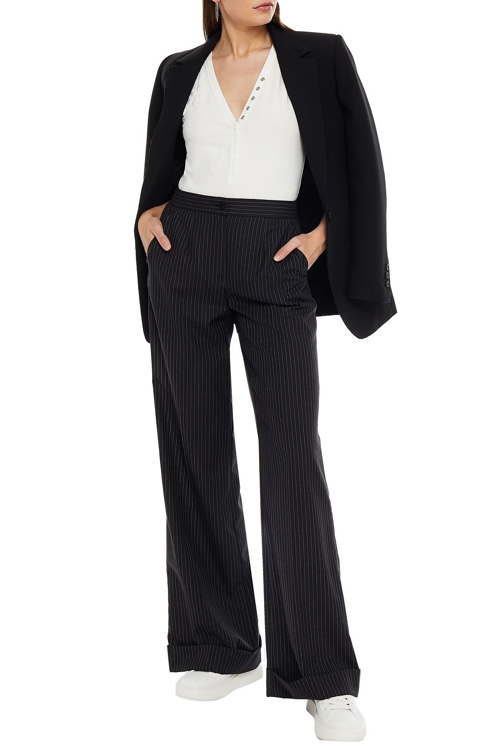 ALEXANDERWANG.T Cotton-blend jersey bodysuit