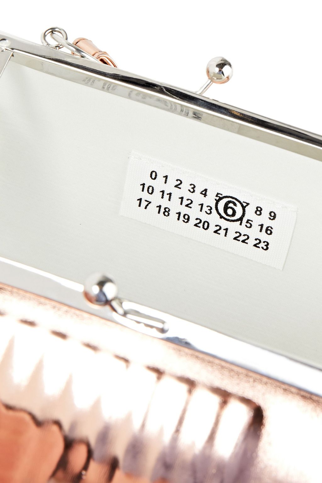 MM6 MAISON MARGIELA Schultertasche aus verspiegeltem Kunstleder