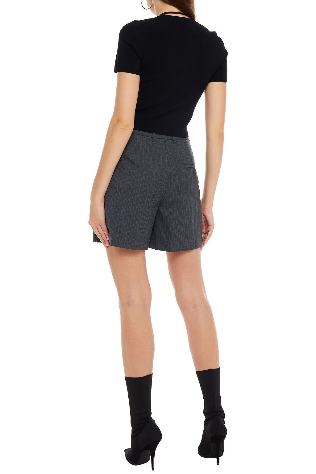 ALEXANDERWANG.T Cropped ribbed jersey top