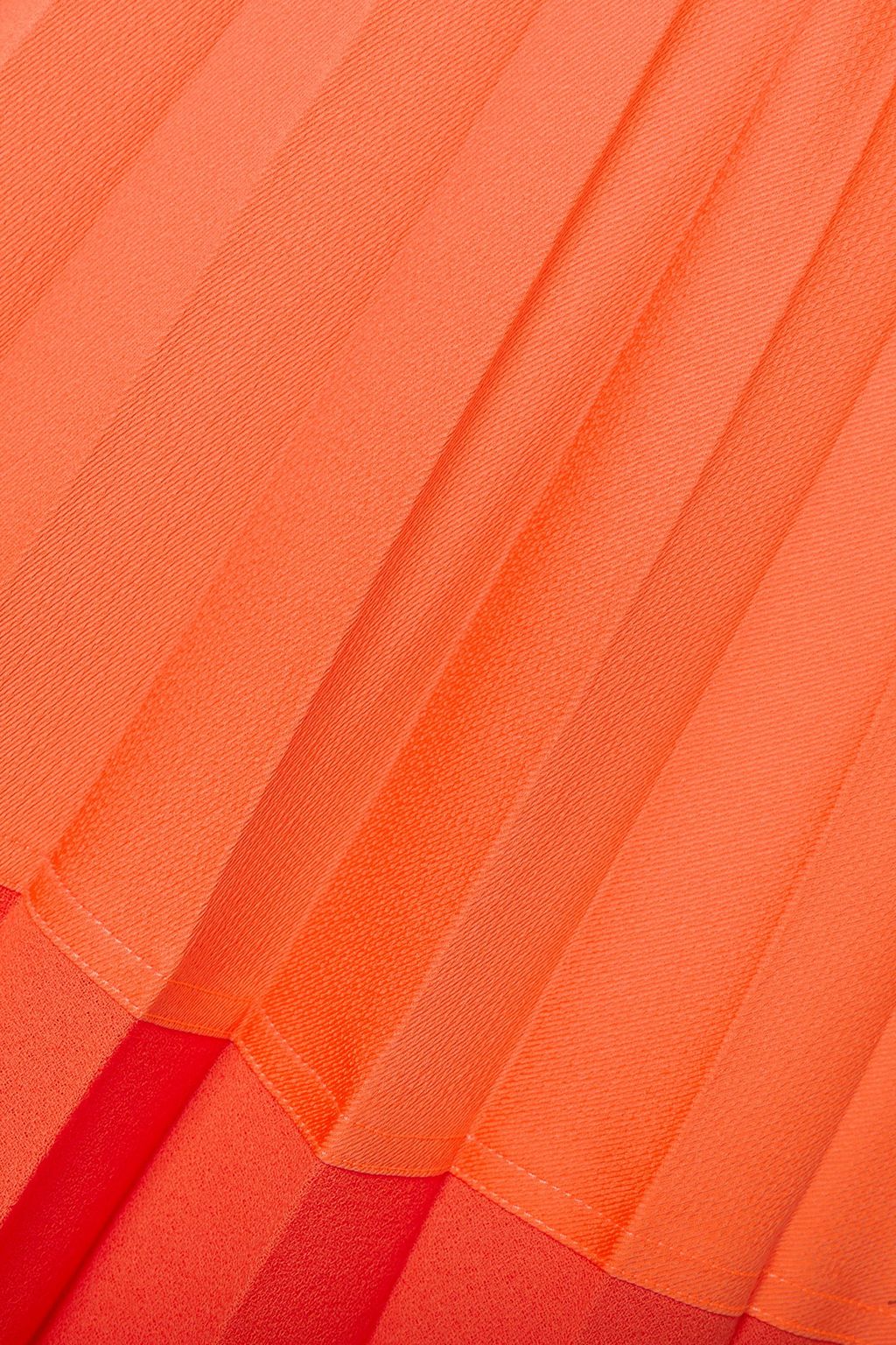 CHRISTOPHER JOHN ROGERS Pleated two-tone wool-blend maxi skirt