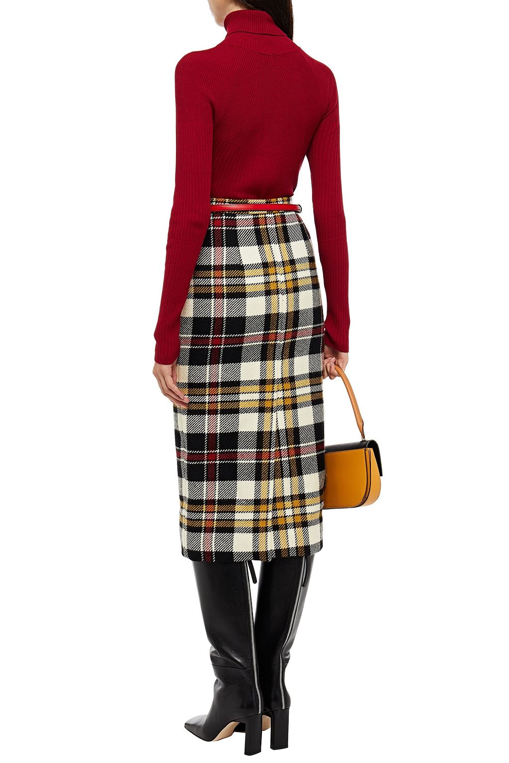 PIAZZA SEMPIONE Ribbed-knit turtleneck sweater