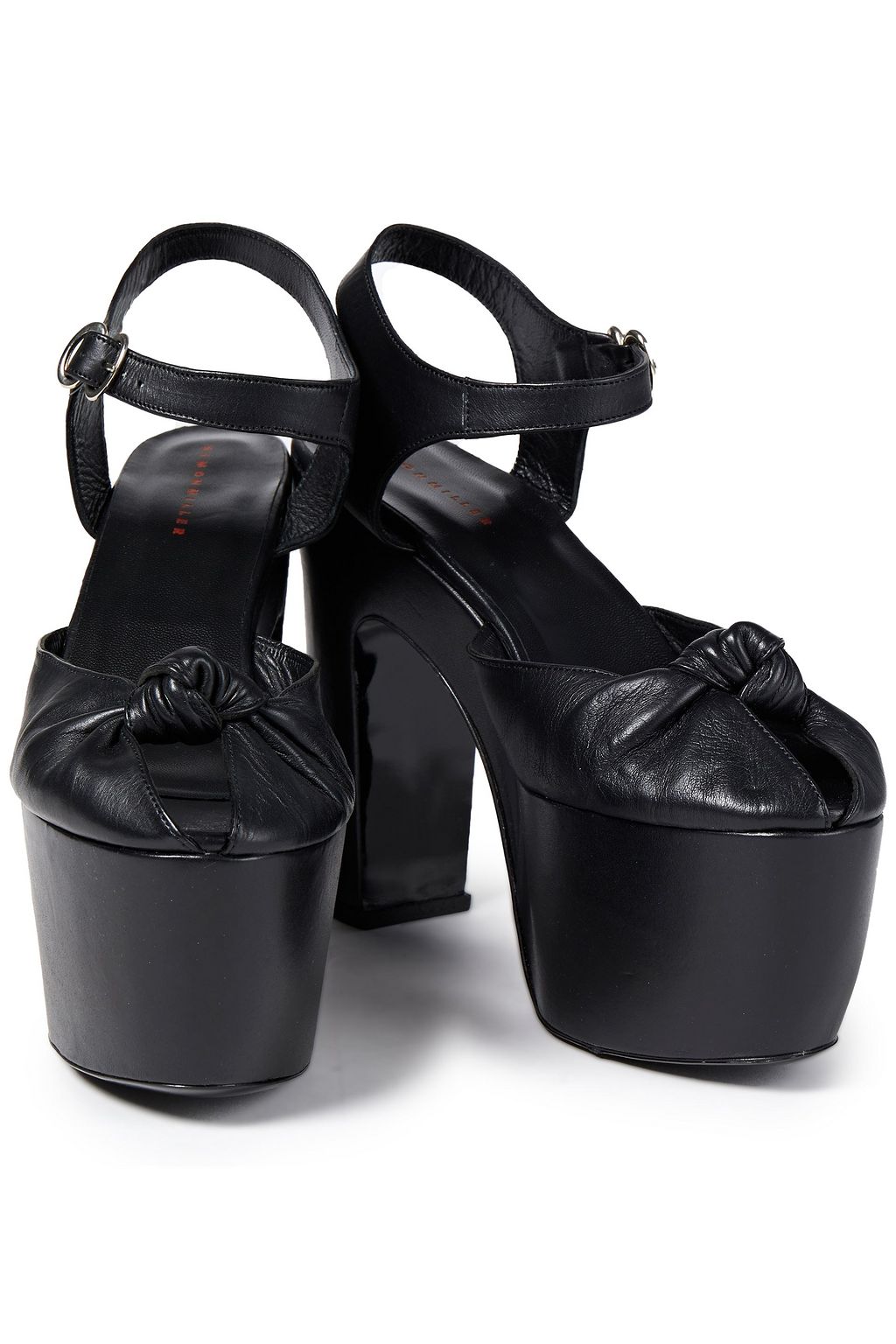 SIMON MILLER Rink knotted leather platform sandals