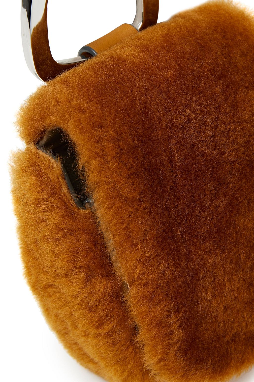 DANSE LENTE Pablo shearling shoulder bag