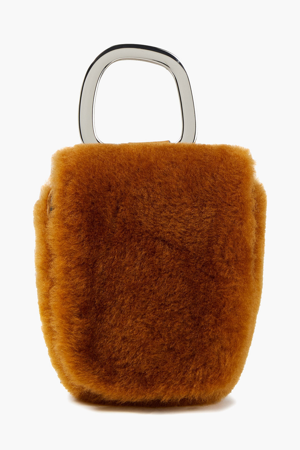 Danse Lente Woman Pablo Shearling Shoulder Bag Light Brown Size --