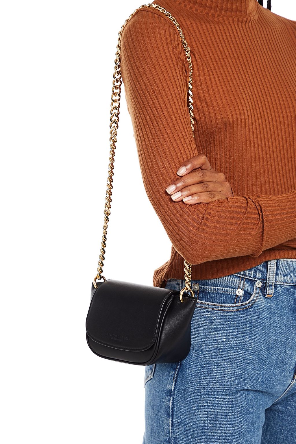 SIMON MILLER Mini Bend leather shoulder bag