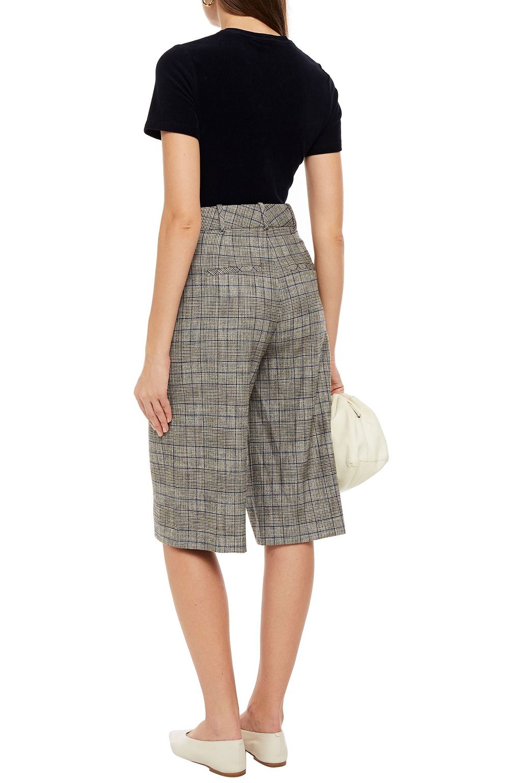 TIBI Cotton-blend corduroy T-shirt