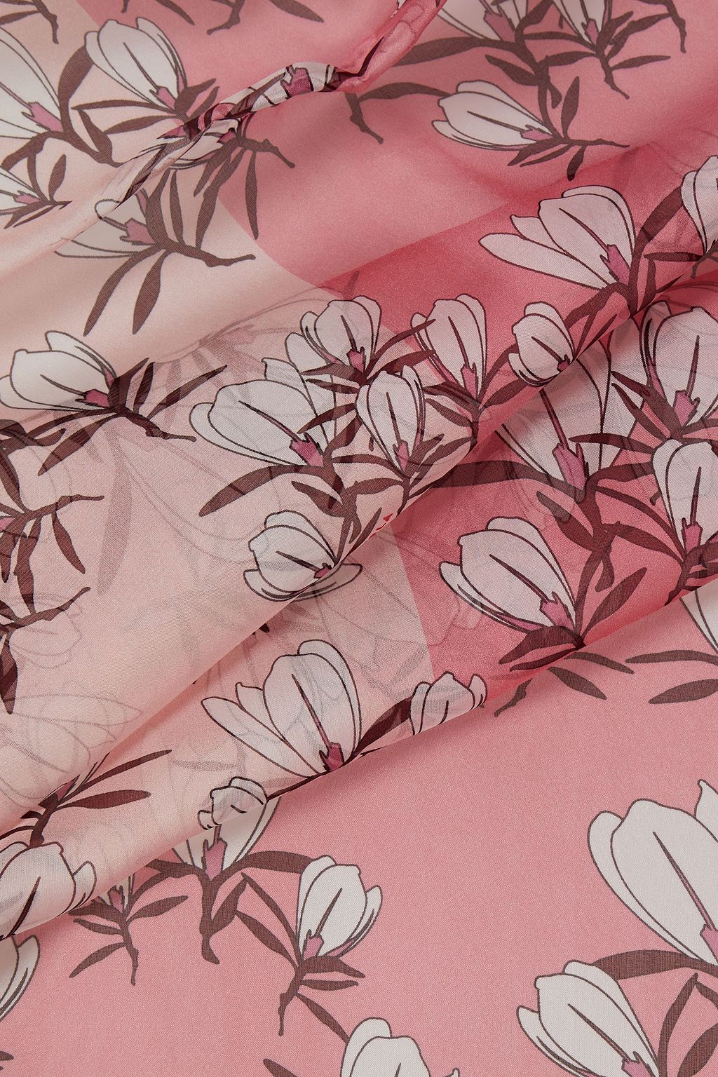 FURLA Like Stola floral-print silk-chiffon scarf