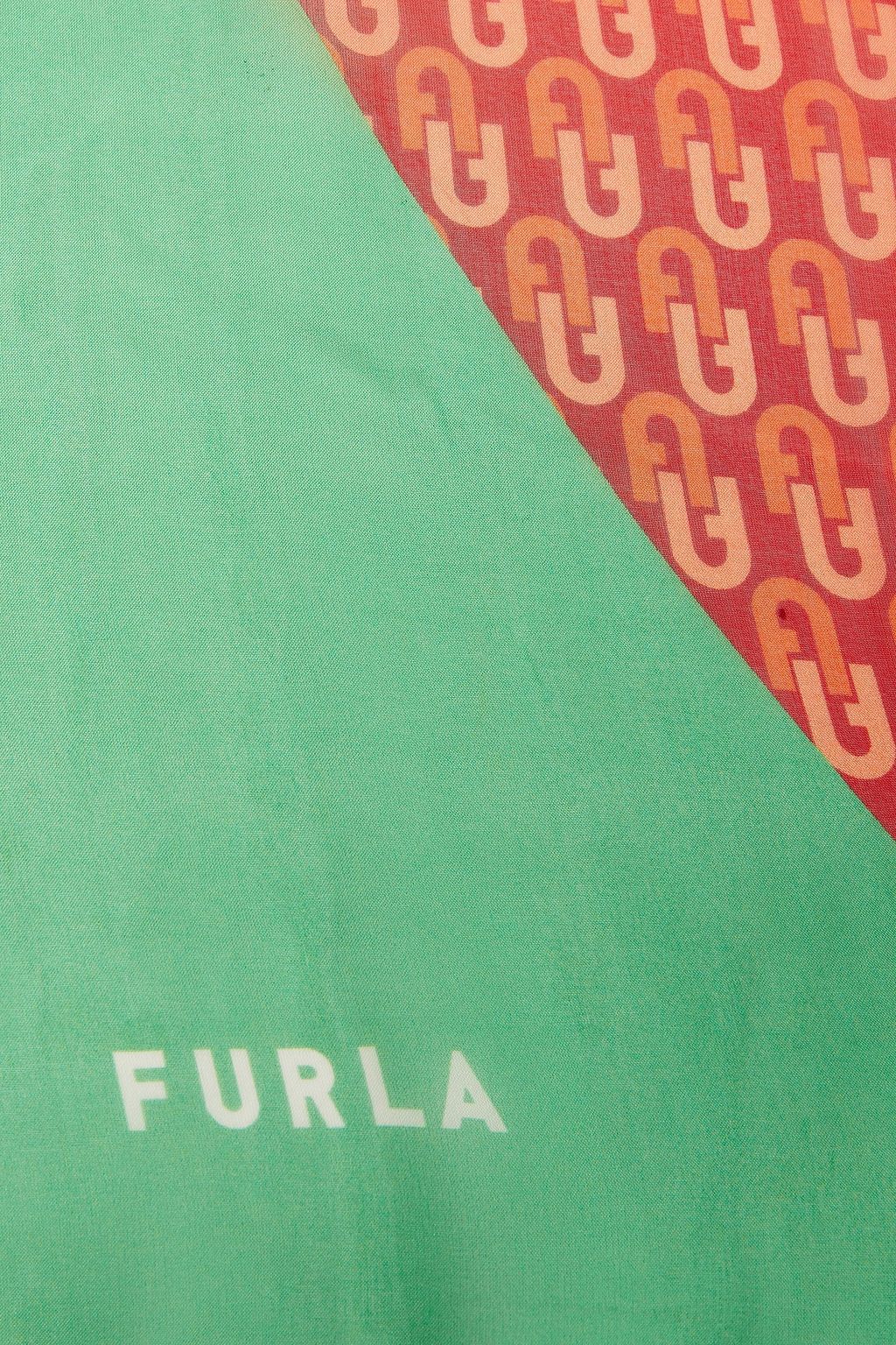 FURLA Printed silk-chiffon scarf