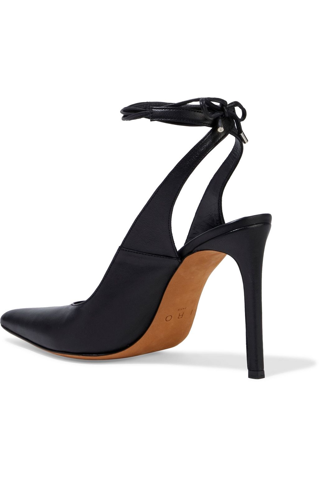 IRO Rech leather slingback pumps