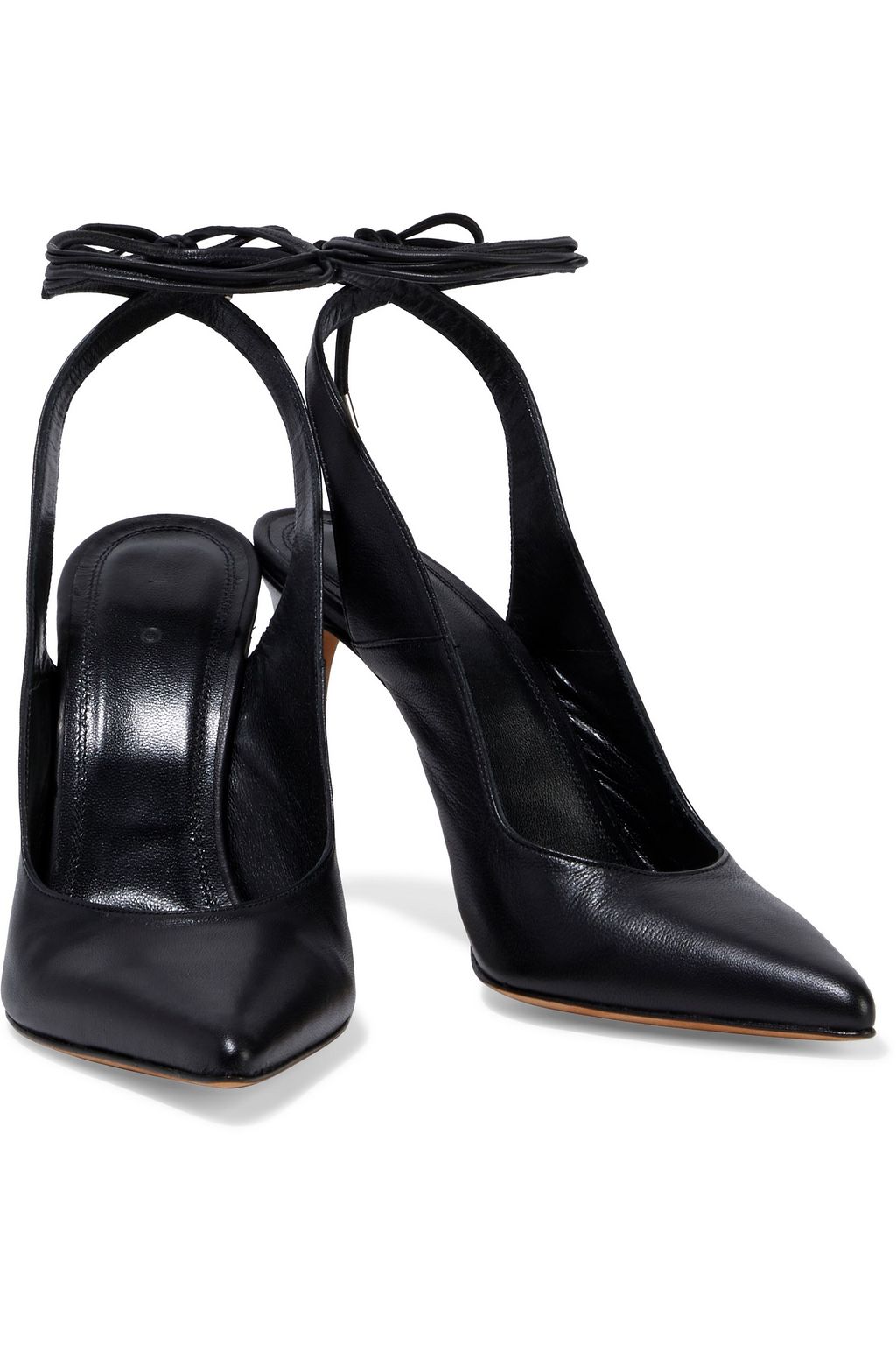 IRO Rech leather slingback pumps